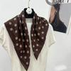 71 silk scarf scarf herringbone pattern waist neck square scarf high-end decorative scarf versatile silk scarf new multi-color