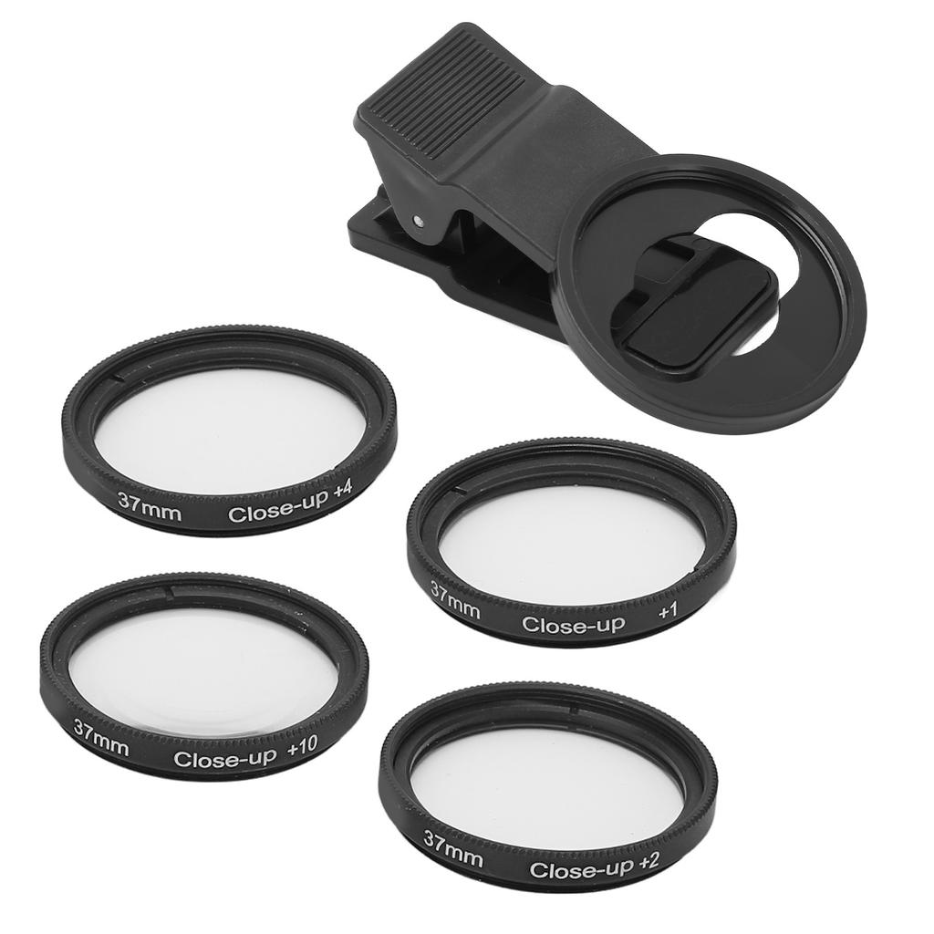 Veledge 37mm Close Up +1+2+4+10 Close Up Macro Filter Mobile Phone Lens Filter for Different