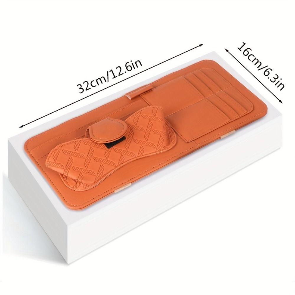 Save Space Car Ticket Holder Multifunctional Sunglasses Holder Car Visor Organizer Bank Card