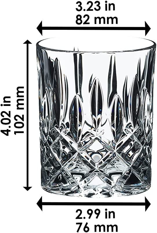 Nachtmann Noblesse Whiskey Tumbler, Crystal Glass, 98mm/295ml, 89207, Pack of 4