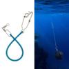 Attrezzatura da Pesca in Acqua Profonda Girelle con Corpo Elastico Ammortizzatori con Design a Doppio Moschettone Resistenza alla Corrosione per Acqua Salata