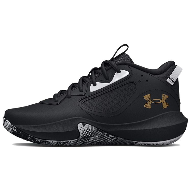 Under Armour Unisex Lockdown 6  Black White  Basketball Shoes 3025616-003 40.5