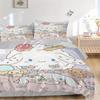 3pcs Soft Cinnamoroll Bedding Set - Includes Quilt Cover and Pillowcases, Suitable for All Seasons, Machine Washable - Ideal Gift for Family
