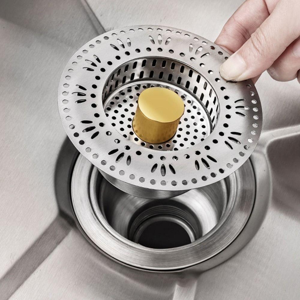 Stainless Steel Sink Leak Stopper Anti Odor Kitchen Anti-Clogging New Kitchen Sink Drain Strainer