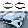 A03Z-Car Front Bumper Side Splitter Spoiler Fog Lamp Side Spoiler Trim For BMW 1 Series F70 2 Series F74 M Sport 2024+ Glossy Bl