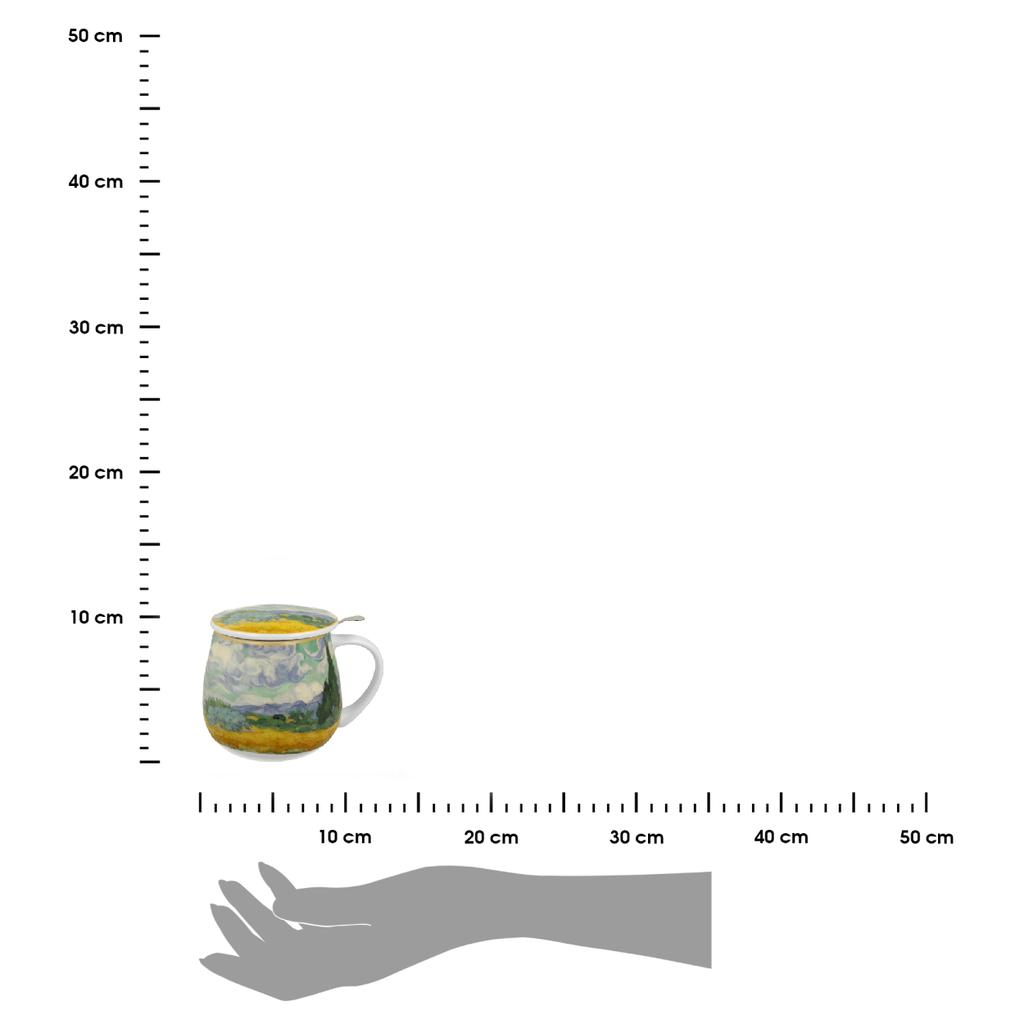 Porcelanowy Kubek Z Zaparzaczem 430 Ml