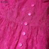 ZANZEA Women Elegant Lace Patchwork Casual Stand Collar Long Sleeve Dress