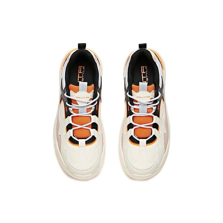 Anta Chunky Sneakers Women's Low Top White Yellow 922048822-2