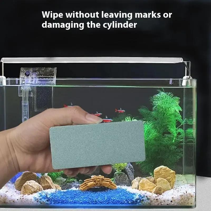 Ściereczka do akwarium do usuwania śladów po wodzie i kamienia, czyszczenie gospodarstwa domowego, szkło akwariowe bez martwego kąta, artefakt do czyszczenia