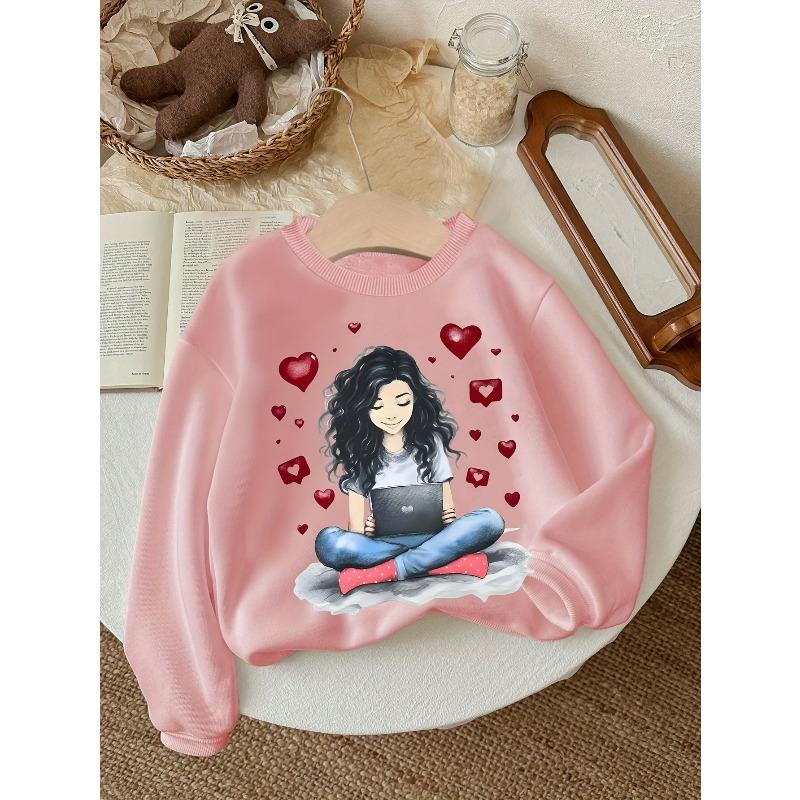 Kids Crewneck Sweatshirt, Unique Stylish Print
