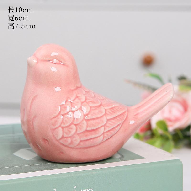 Cute Ceramic Bird Ornaments Simulated Accessories Home Ceramic Ornaments Decorations
