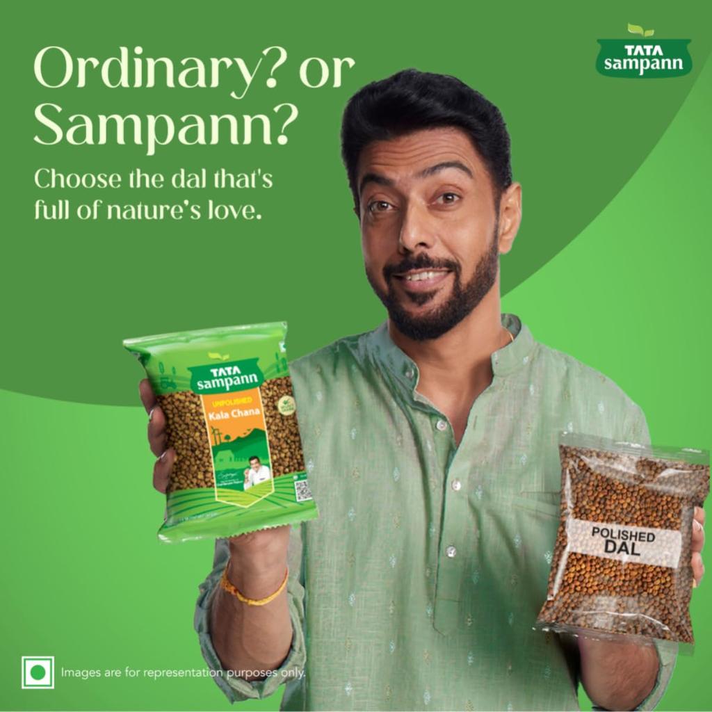 Tata Sampann Unpolished Kala Chana 1kg Pack Premium Black Brown Pulses for Healthy Cooking and Delicious Meals