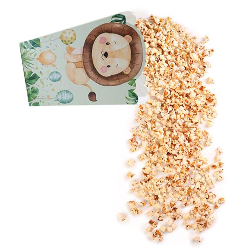 6 Stück Dschungel-Themen Popcornbox Becher Dschungel Geburtstagsparty Dekoration Kinder Junge Safari Geburtstag Hochzeitsfeier Zubehör Babyparty