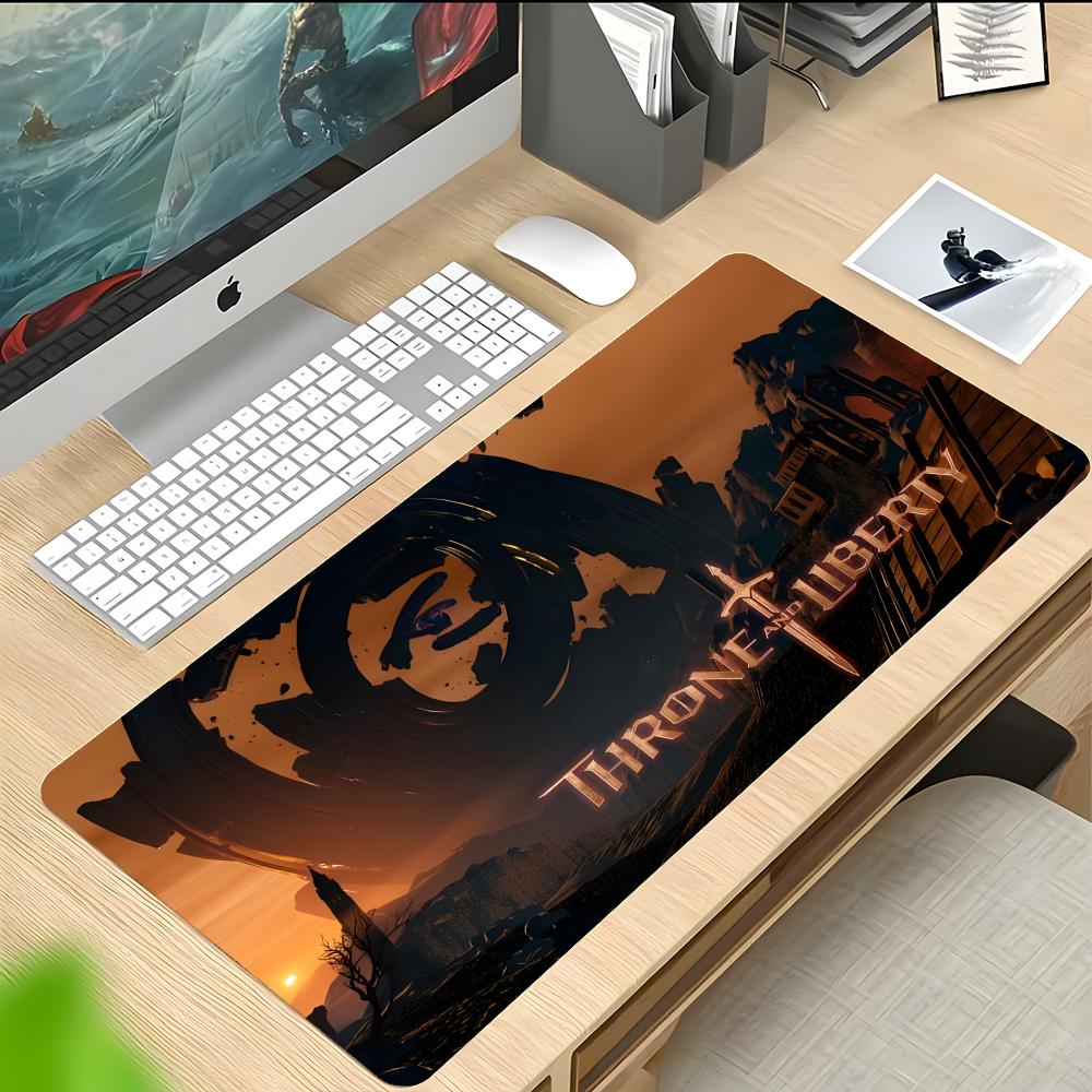 Cool Mmo Game TThrone And Liberty Mouse Pad Thick Stitched Edge Gaming Mousepad Large NonSlip Desk Mat