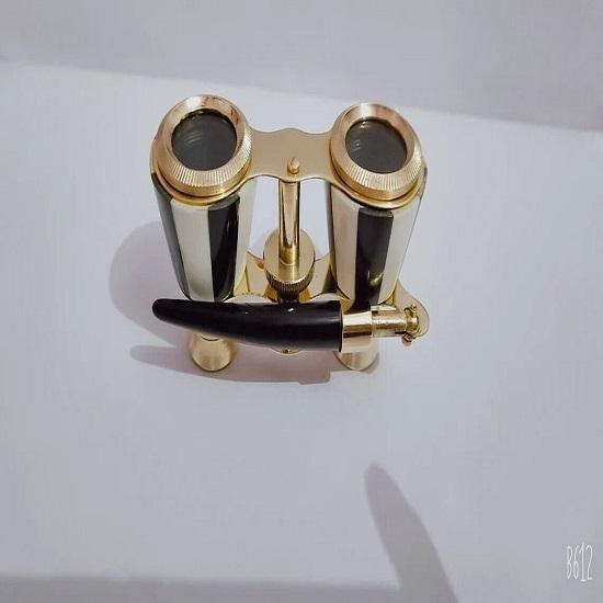 Solid Brass Finish Monocular Nautical Binocular Telescope Mother of Pearl Item Home, Office Decor