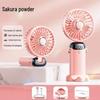 2026 USB Rechargeable Mini Handheld Fan: Portable, Foldable, 5-Speed, Desktop & Neck Hanging