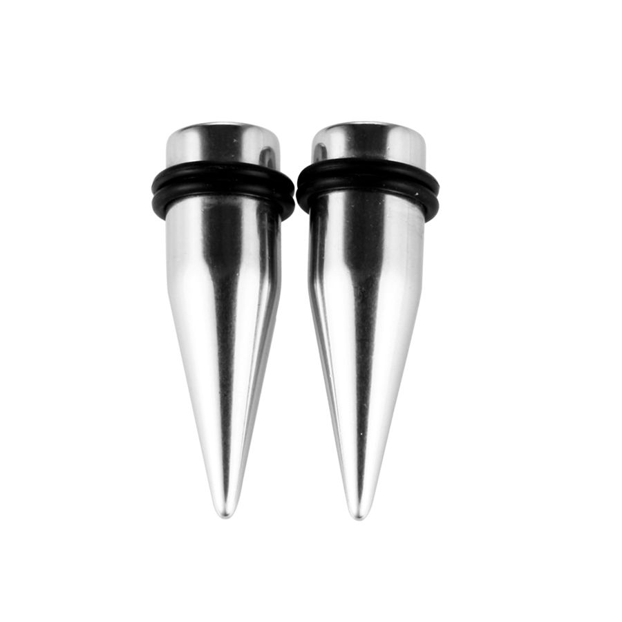 2pcs/lot Steel Ear Plugs and Tunnels Ear Piercings Hollow Screwed Earring Expander Earlets Gauges Body Piercing Jewelry 2MM-20MM