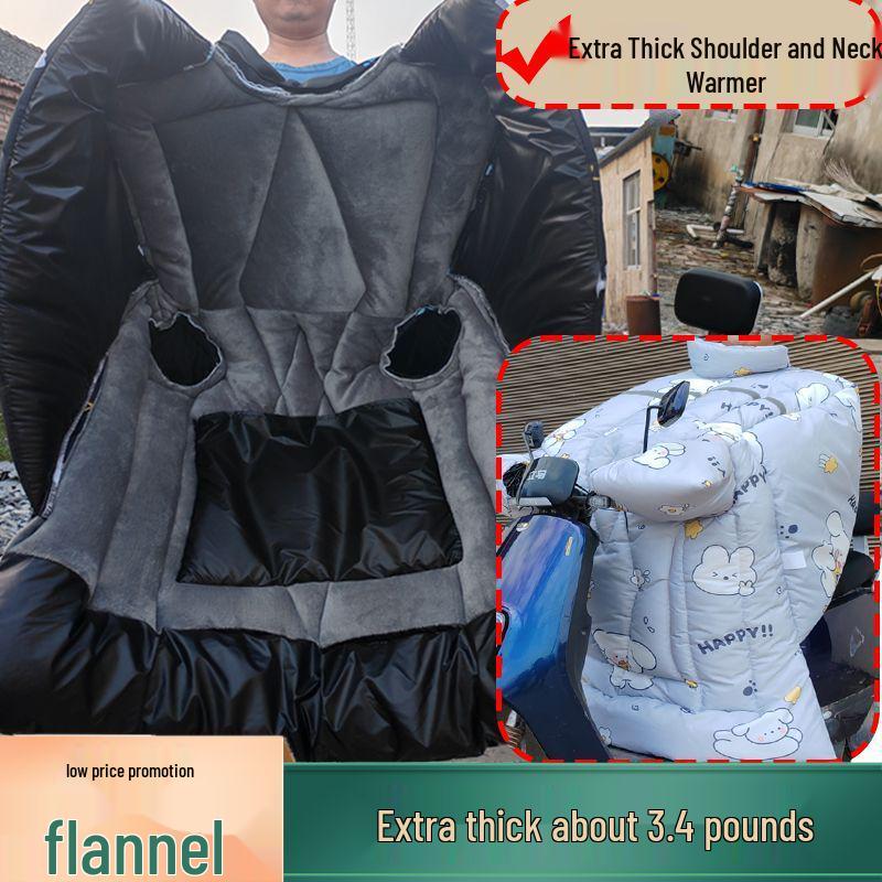 Extra Thick Waterproof Windproof Insulated Motorcycle & Electric Vehicle Windshield