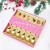 Ins Style Cutlery Set Stainless Steel Coffee Spoon Stirring Spoon Christmas Gold Coffee 6 Piece Set Gift Box Packaging