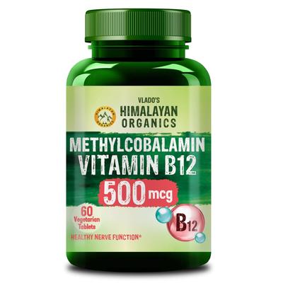 Vlado's Vitamin B12 500 Mcg Methylcobalamin Tablets For Energy Support And Daily Wellness 60 Veg Tablets