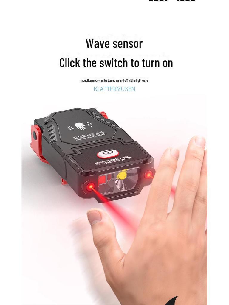 Ultra-Light Rechargeable Cap Clip Headlight for Night Fishing
