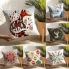3 Classic Snowflake Animal Print Pillow Case Home Living Room Decoration Linen Pillowcover Pillow Cases Cushion Cover
