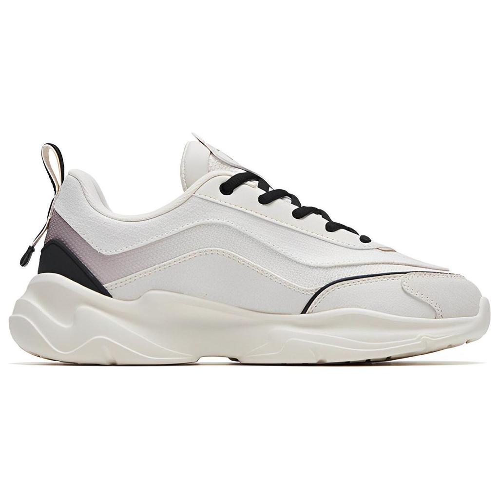 Anta White Crape Myrtle Slip Resistant, Abrasion Resistant, Breathable Low Top Sports Casual Shoes Women's 922318830-2