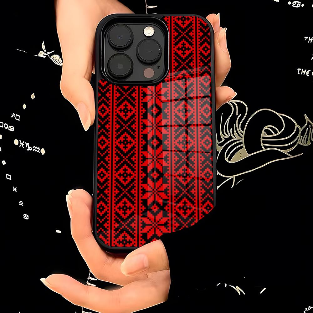 

G-Ukraine Ornament Pattern Phone Case PC+TPU For Samsung Galaxy S26 S25 S23 S24 S21 S22 S20 Ultra Air Fe Plus Cover Galaxy S21 Ultra 5G