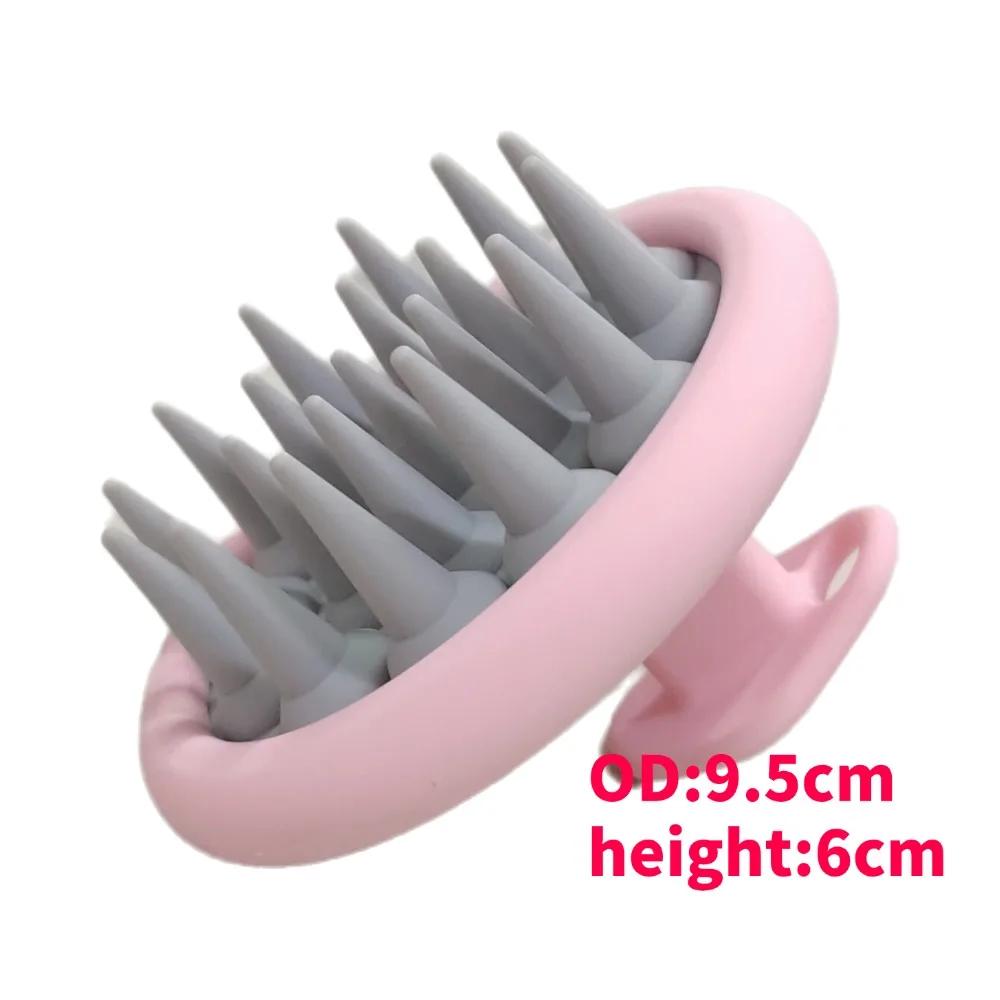 Silicone Shampoo Brush Hair Massager body scrubber Head Scalp Massage Comb Body Massage scrubber Bath Salon Hairdressing Tools