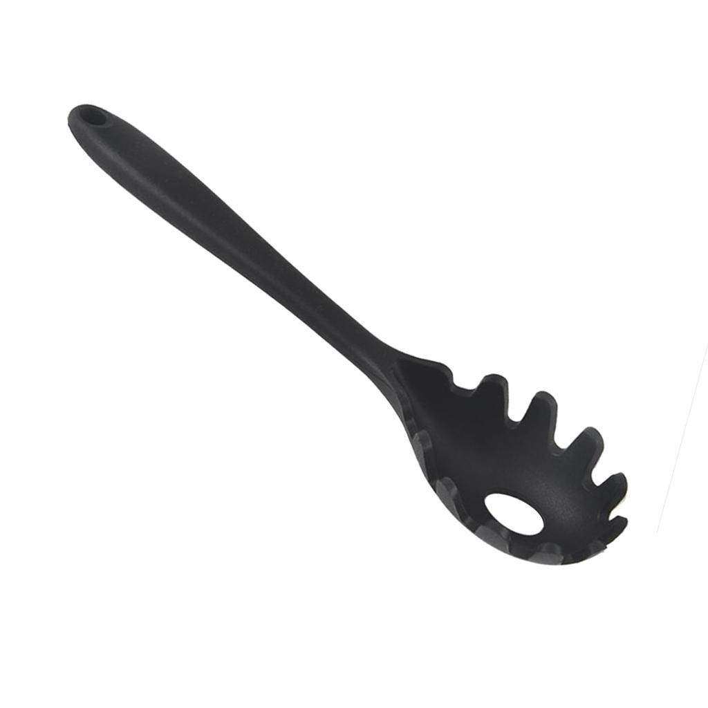 Silicone Spaghetti Server Pasta Fork with Ergonomic Handle Comfortable Grip Design Rustproof Forming 11.22 Inches