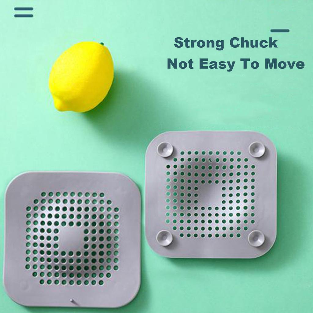 Kitchen Sink -Blocking Filter Household Bathroom Oval Suction Cup Floor