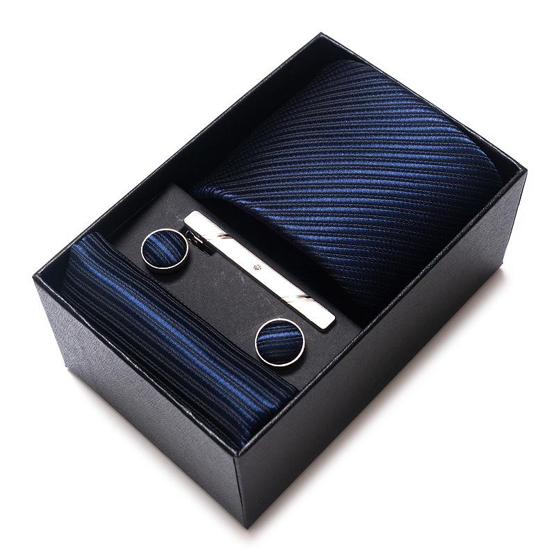 Men's Formal Business Jacquard Tie Gift Box Set