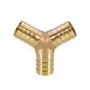 Copper Y-Junction Hose Connector for Soft, Rubber, and Leather Hoses (Sizes: 4mm-19mm)