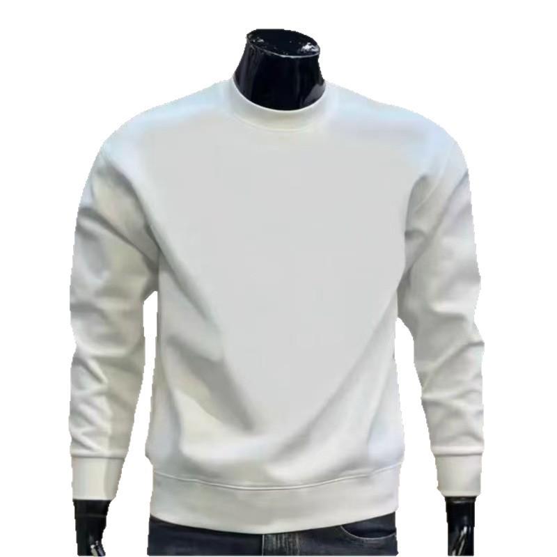 Men's Autumn/Winter Loose Fit Round Neck Sweatshirt - Trendy Long Sleeve, Thickened Plus Velvet