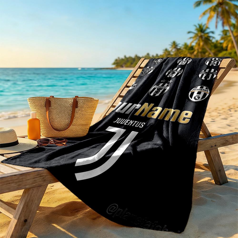Juventus Customizable Name Beach Towel Quick-Dry Soft Microfiber Suitable for Sports Travel Swimming Yoga Bathroom Beach And Pool