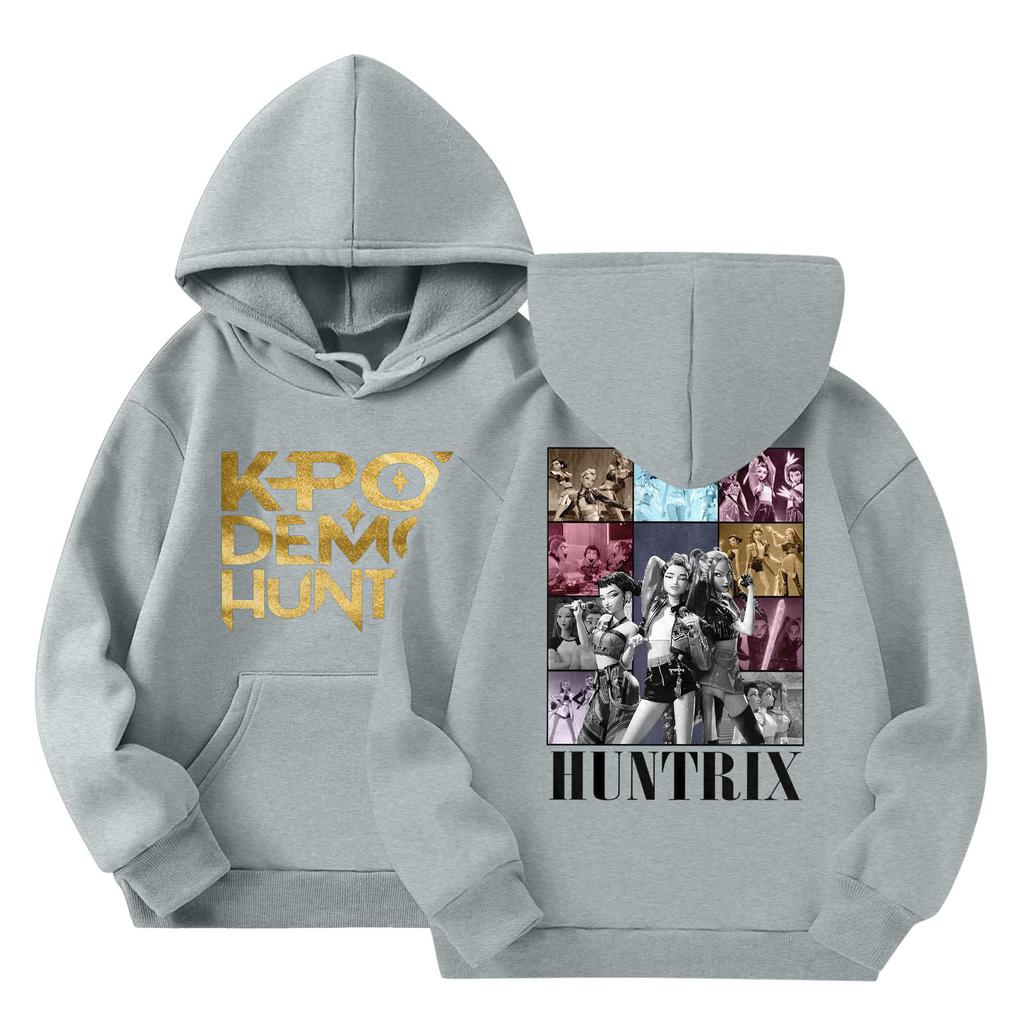 Child Fashion Lightweight Long Sleeve Pullover With Pockets  Print Hoodie