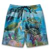 fashion Hawaiian Marine Life Surfing Men's Animal Beach Shorts Beach Pants