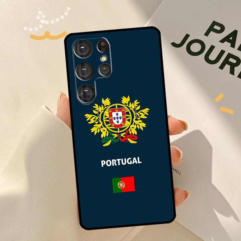Portugal Passport Print Phone Case For Samsung Galaxy S23 S20 FE S21 Ultra S22 Plus Note 10 20 S8 S9 S10 Plus Cover