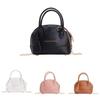 Color Unisex Solid Mini Pu Shell Bags Stitch Detail Children School Outings