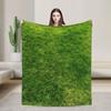 Gras Kampfmatte Wiesenland Grünfläche Decke Warm Weich Neuheit Plüsch Überwurfdecke für Sofa Flanell Tagesdecke Bettbezug