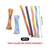 5pcs Random Elastic Spring Cat Toy Stretchy Colorful Tube for Scratching and Biting 13cm 0.8cm PET Material Kitten Play Toy