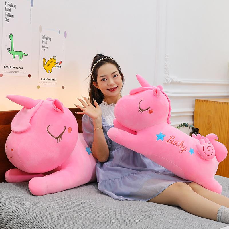 Party Model, Unicorn New Doll, Cute Pink Girl Sleeping Pillow, Large Plush Doll, Party Pillow.