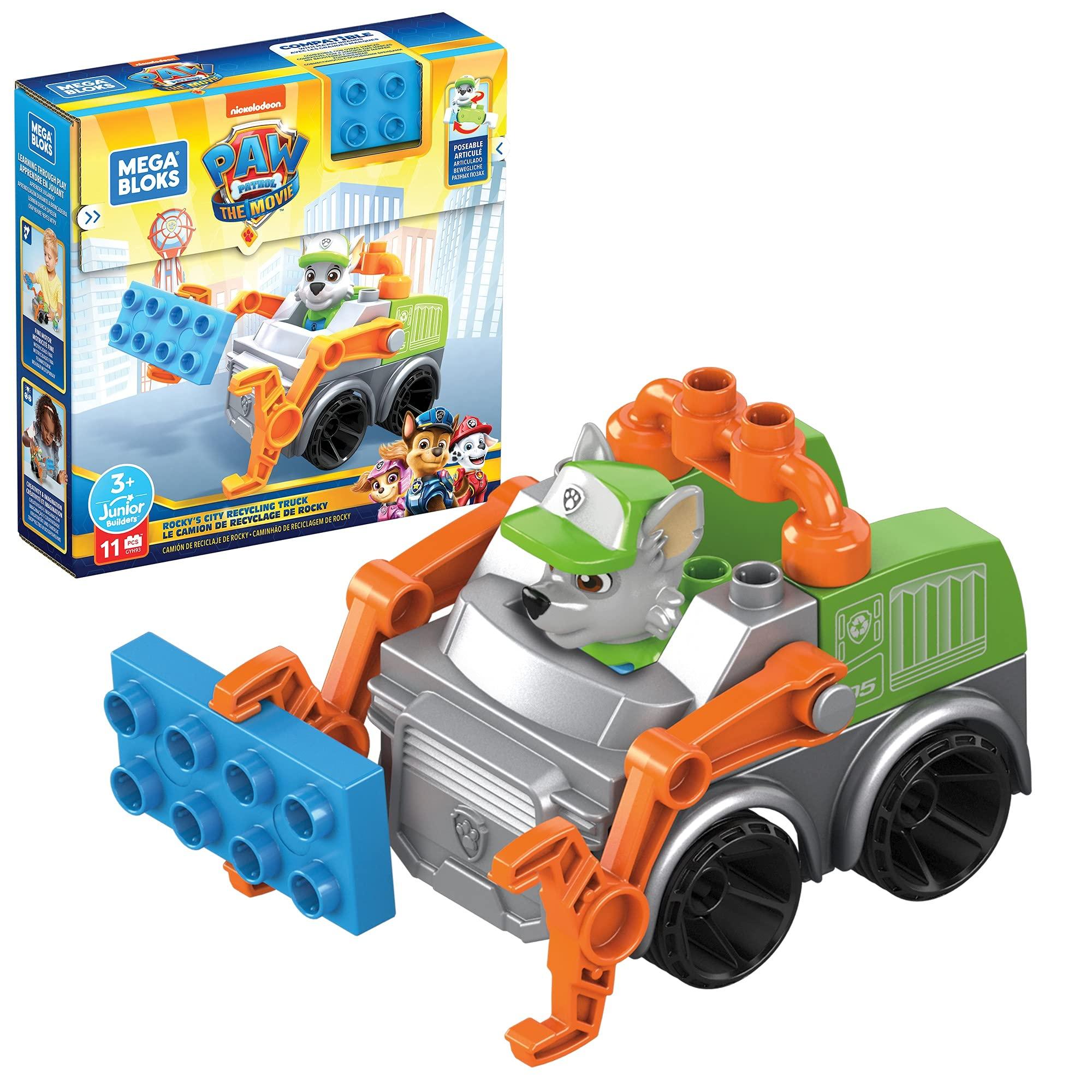 

MEGA BLOKS Paw Patrol The Movie Rocky Super Clean Cruiser [от 3 лет] GYH93 Зеленый