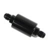 Universal -6AN Inline Fuel Filter High Flow 100 Micron Cleanable AN6 6AN