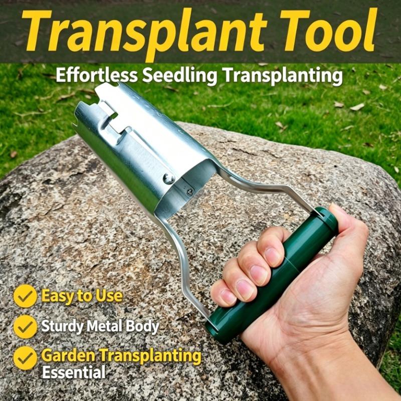Precision Garden Hole Maker with Release Handle Seedling Transplanting Flower Planting Seedling Planter Home Gardening Supplies