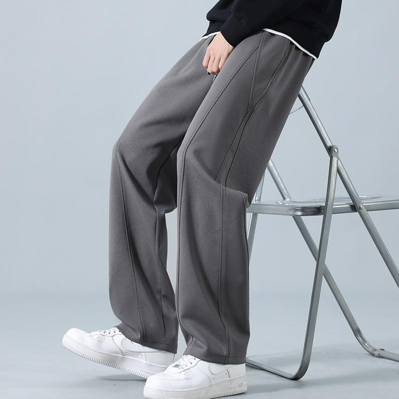 Men's youth casual pants spring and autumn new drape wide-leg pants sports loose and versatile men's pants trend