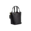 Coach Hanna 18 Magnetic Snap Double-Sided Leather Bucket Bag Women Bags Gold Black CR168-IMBLK