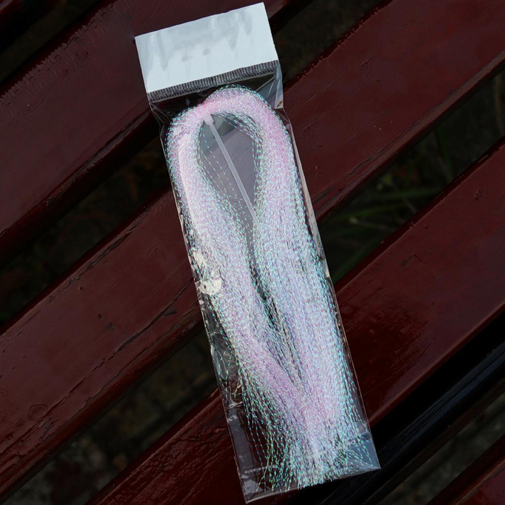 Artificial Bait Twisted Flashabou Tinsel Fly Fishing Tying Crystal Flash For Jig Hook Shinning Fishing Lure Making