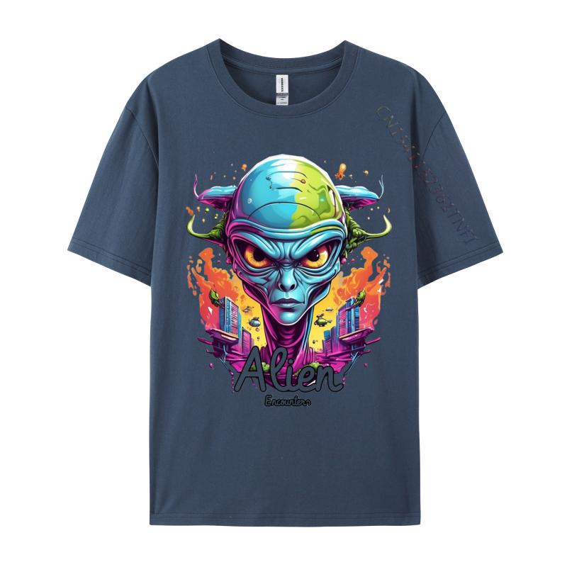 Exploring Extraterrestrial Wonders Alien Tshirt Gift TShirt Cotton Man T Shirt Custom Popular Tshirts