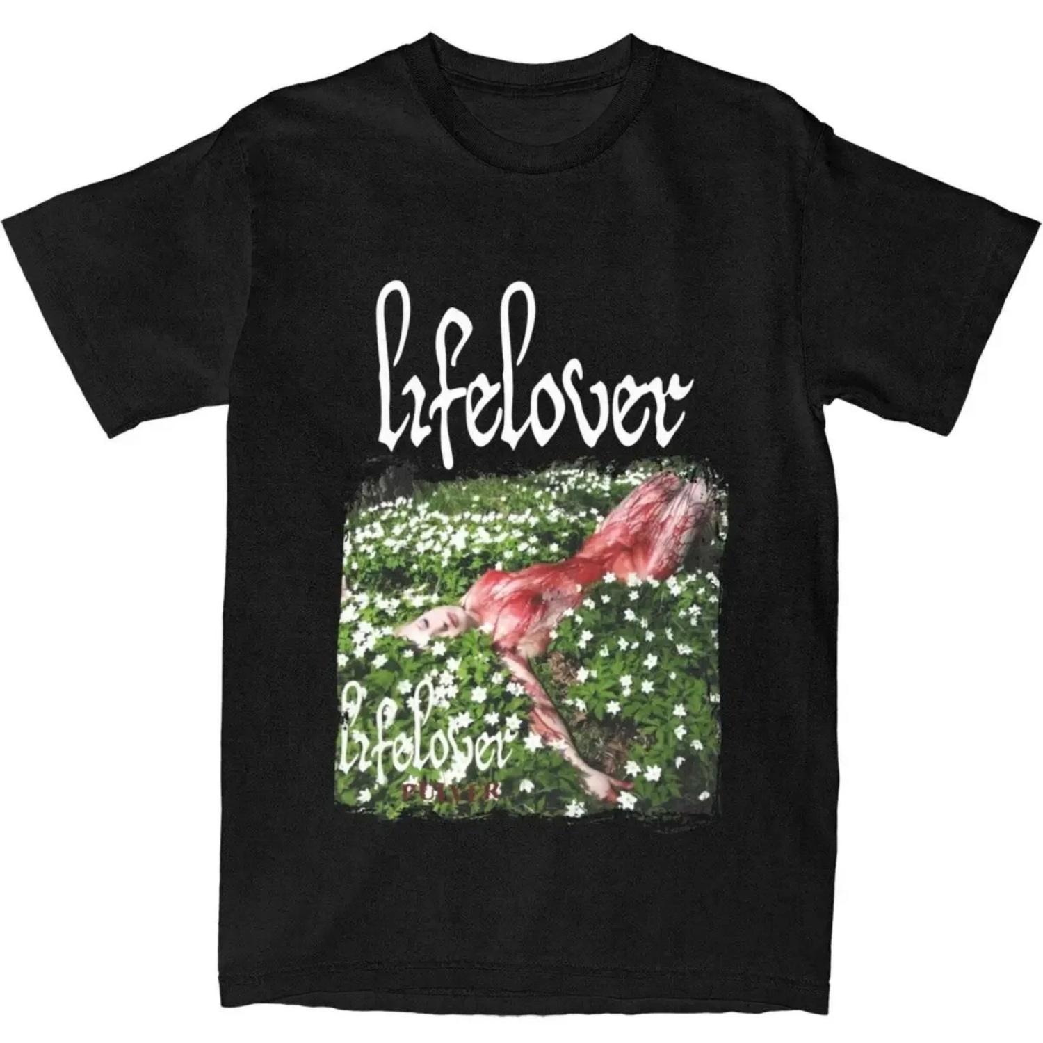 Lifelover Band T Shirt Accessories Funny Tee Shirt T-Shirts 100% Cotton Summer Clothing S чёрный